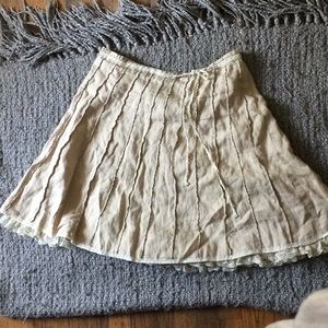 Linen skirt with lace So pretty!!!